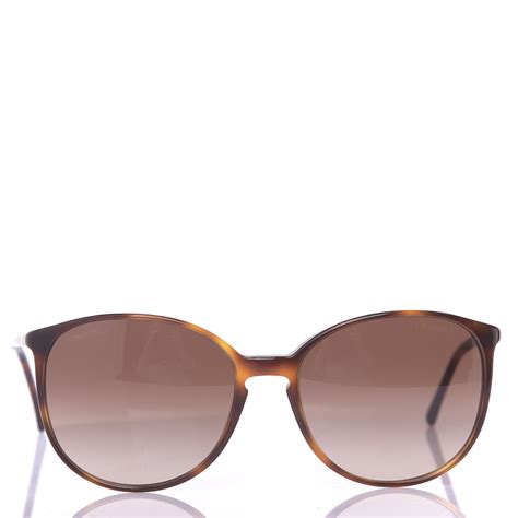 CHANEL Acetate Round Sunglasses 5278 Tortoise.